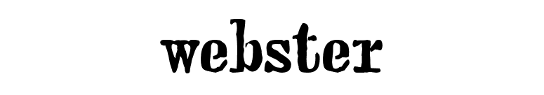 webster font preview
