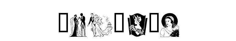 WedDing font preview