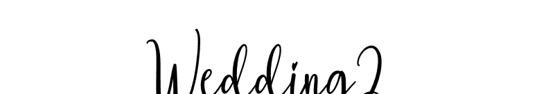 Wedding2 font preview