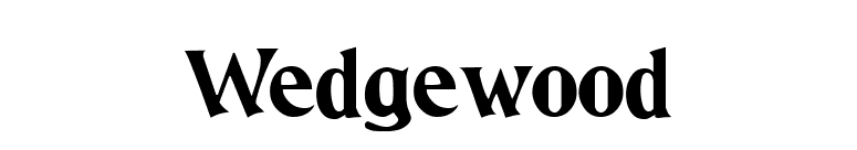 Wedgewood font preview