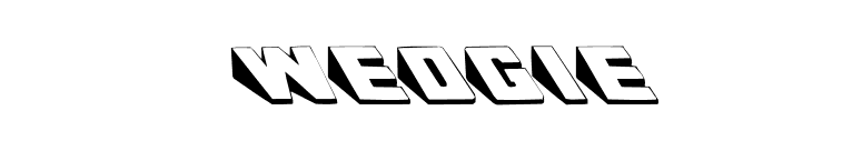 Wedgie font preview