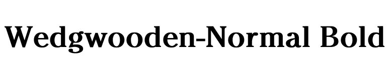 Wedgwooden-Normal Bold font preview
