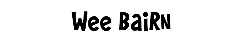Wee Bairn font preview