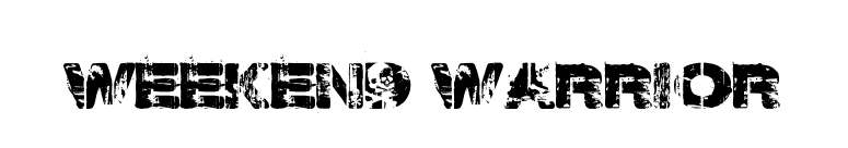 Weekend Warrior font preview