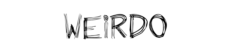 Weirdo font preview