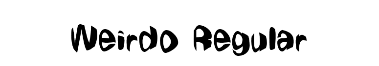 Weirdo Regular font preview