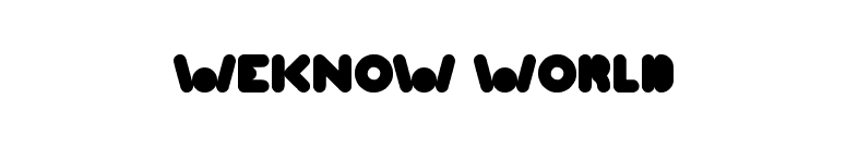 WEKNOW WORLD font preview