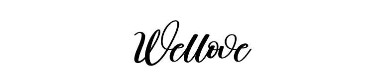 Wellove font preview