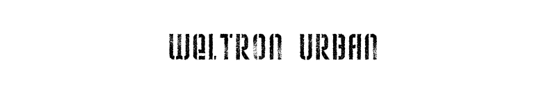 Weltron Urban font preview