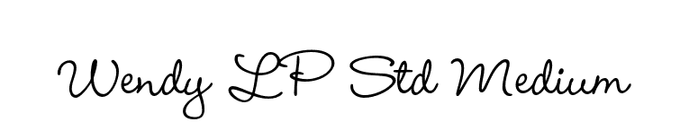 Wendy LP Std Medium font preview