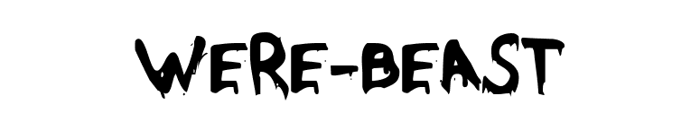 Were-Beast font preview