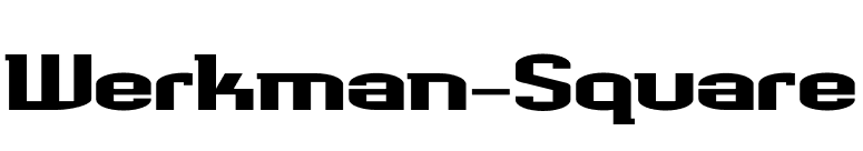Werkman-Square font preview