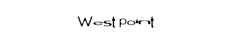 West point font preview