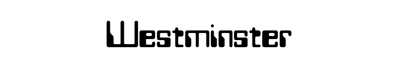 Westminster font preview