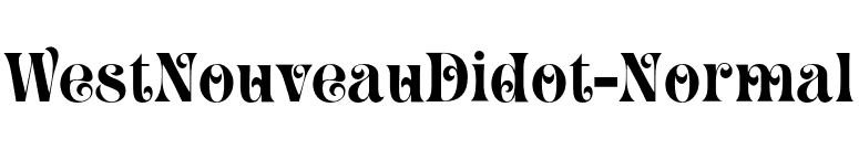 WestNouveauDidot-Normal font preview