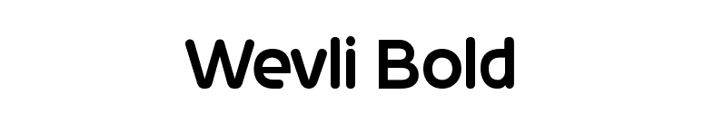 Wevli Bold font preview