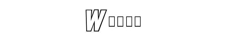 Wham! font preview