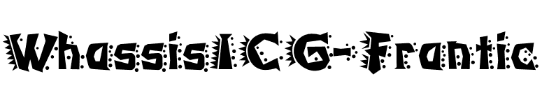 WhassisICG-Frantic font preview