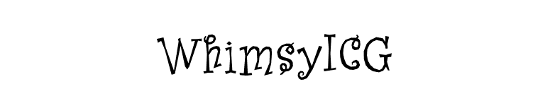 WhimsyICG font preview