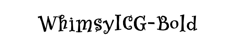 WhimsyICG-Bold font preview