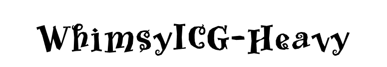 WhimsyICG-Heavy font preview