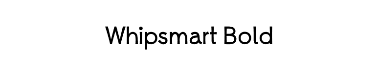 Whipsmart Bold font preview
