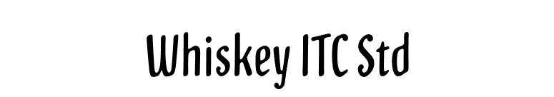Whiskey ITC Std font preview