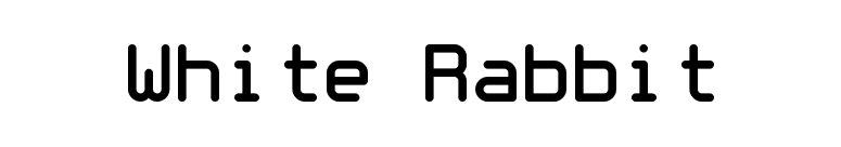 White Rabbit font preview