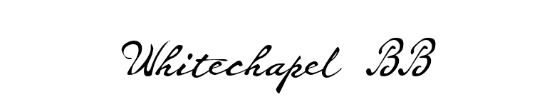 Whitechapel BB font preview