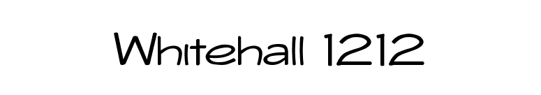 Whitehall 1212 font preview