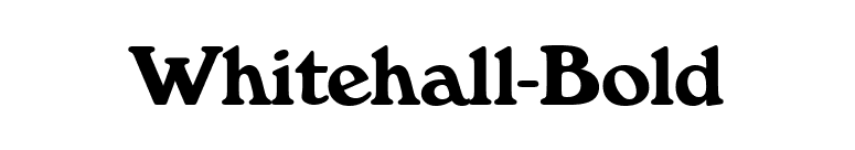 Whitehall-Bold font preview