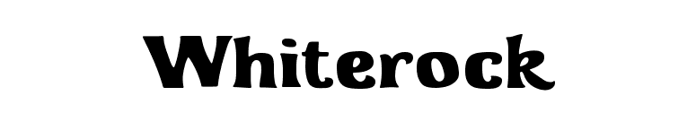 Whiterock font preview