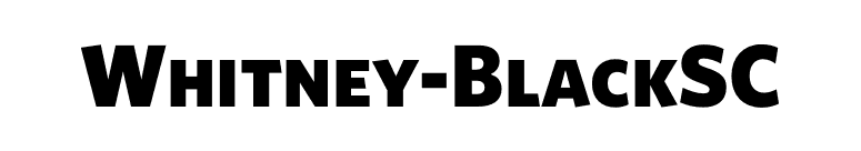Whitney-BlackSC font preview