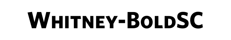 Whitney-BoldSC font preview