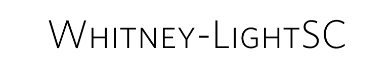 Whitney-LightSC font preview