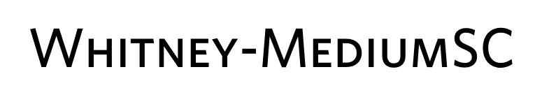 Whitney-MediumSC font preview