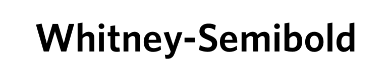 Whitney-Semibold font preview