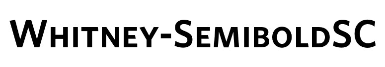 Whitney-SemiboldSC font preview