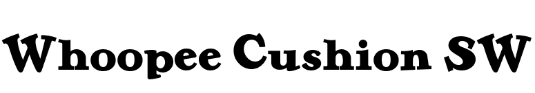 Whoopee Cushion SW font preview