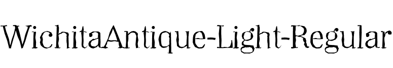 WichitaAntique-Light-Regular font preview