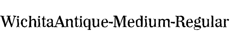 WichitaAntique-Medium-Regular font preview