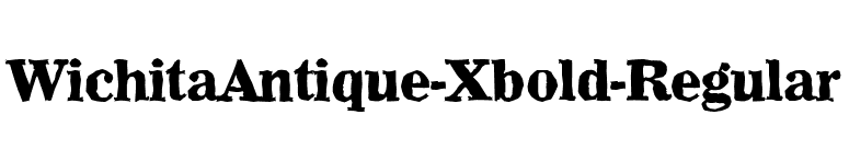 WichitaAntique-Xbold-Regular font preview