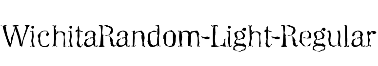 WichitaRandom-Light-Regular font preview