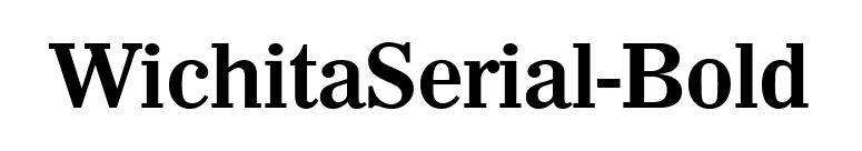 WichitaSerial-Bold font preview