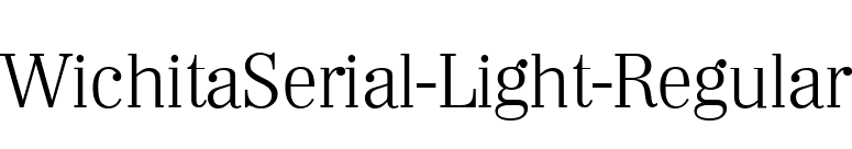 WichitaSerial-Light-Regular font preview