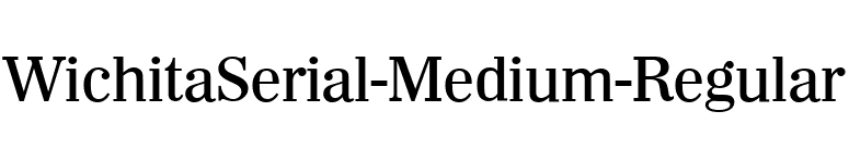 WichitaSerial-Medium-Regular font preview