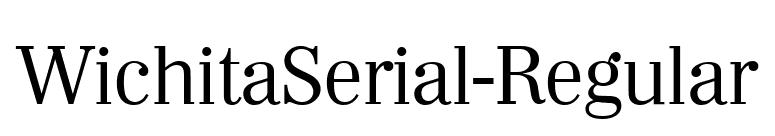 WichitaSerial-Regular font preview