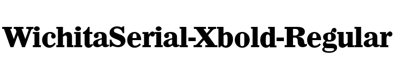 WichitaSerial-Xbold-Regular font preview