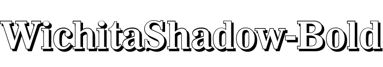 WichitaShadow-Bold font preview