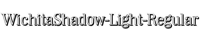 WichitaShadow-Light-Regular font preview